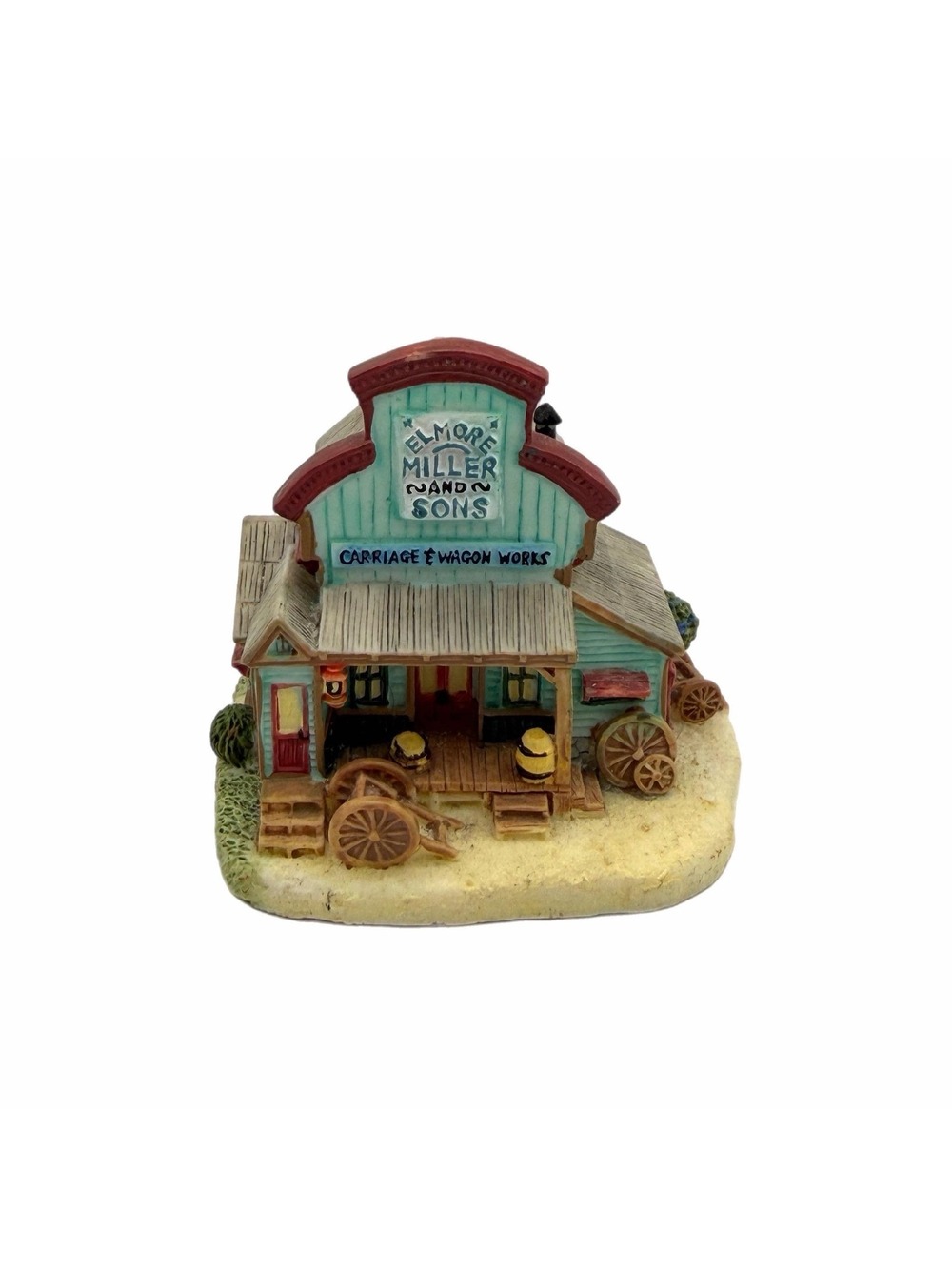 Vintage Liberty Falls Carriage & Wagon Works Miniature Building Figurine